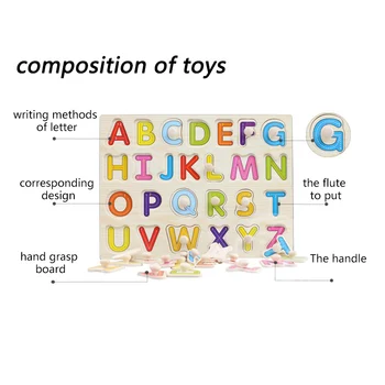 Pažinimo mokytis anglų kalbos mokymosi makiažas gyvūnai puzzle žaislas dovanos vaikams montesorri interesus