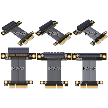 PCIe 3.0 x4 Vyrų ir Moterų ilgiklis R22SF PCI Express Gen3 Plokštę Grafikos SSD RAID Extender Konverteris Riser Card