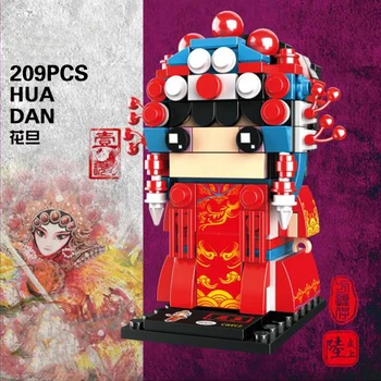 Pekino Operos Trijų Karalysčių Erą Kinų Super Herojai Klasikinis Brickheadz Duomenys Plytų Vadovai Kalėdų Blokai Žaislas