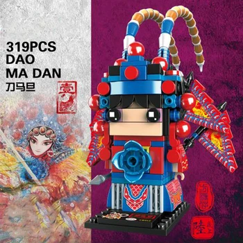 Pekino Operos Trijų Karalysčių Erą Kinų Super Herojai Klasikinis Brickheadz Duomenys Plytų Vadovai Kalėdų Blokai Žaislas