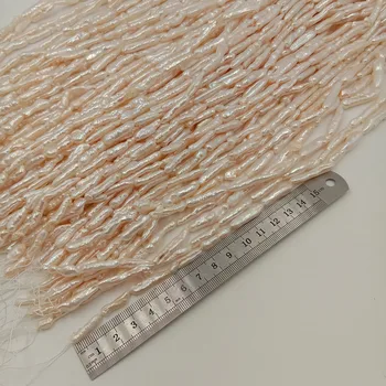 Perlų karoliukai, 16 colių BIWA gėlavandenių perlų karoliukus, pobūdžio gėlavandenių perlų su dantų krapštuką formos-mini perlas ,12-33 mm ilgio .