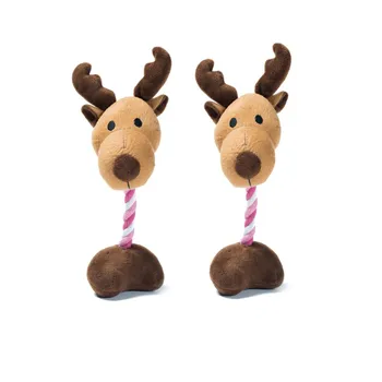 Pet Interaktyvus Pliušinis Kalėdų Briedžių Garso Žaislų Bitė-atsparus Kramtyti Žaislai Šunims Produktų Juguetes Para Perro Brinquedo Cachorro