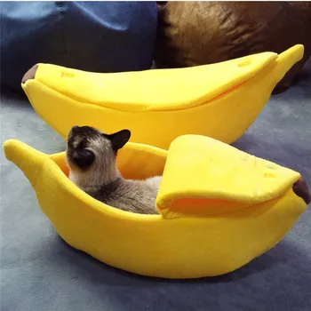 Pet Šuo, Katė Sofos Lovos Bananų Formos Šuo Namo Mielas Pet Veislynas Lizdą Šiltas Šuo, Katė Miega Lovos Namas Populiarus 2020 M.