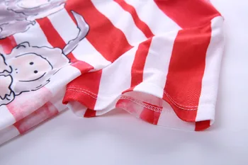 Pettigirl Fashinable Vasarą Berniukams trumpomis Rankovėmis marškinėliai Atsitiktinis Raudona Dryžuota Animacinių filmų Vaikams Drabužių Kasdieniam naudojimui BT90324-19L