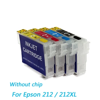Pildymas Epson 212 212XL rašalo kasetė be žetonų Epson WF-2830 WF-2850 XP-4100 XP-4105 spausdintuvo rašalo kasetė 212 212XL