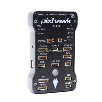 Pixhawk PX4 PIX 2.4.8 32 Bitų Skrydžio duomenų Valdytojas w/4G SD M8N GPS+433Mhz/915Mhz 100MW Radijo Telemetrijos++I2C+GPM+xt60 galios modulis