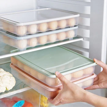 Plastikinių Kiaušinių dėžutės virtuvės kiaušinių laikymo dėžutė 24 Tinklelis Kiaušinių laikiklį ant kitos šaldymo saugyklos organizatoriai kiaušinių laikymo Konteineris