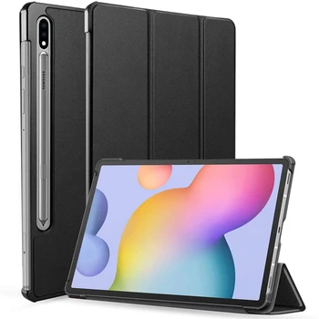 Plonas Tri-Fold Shell Case Cover for Samsung Galaxy Tab S7 11 Colių 2020 M. Laidos Modelis SM-T870(Wi-Fi) SM-T875(LTE)