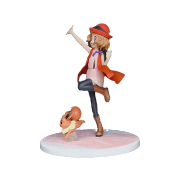 Pokemon Pav rinkinys Serena Nymphia Eevee Garažas PVC Anime Lėlės, Žaislai vaikams