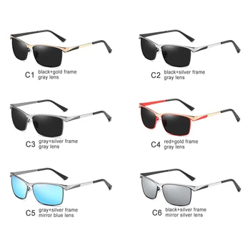 Poliarizuoti Akiniai nuo saulės Vyrams UV400 Vairavimo Saulės Akiniai Vyrai Dizaineris Retro Sunglass Vyras 2020 okulary oculos Derliaus Su dėžute