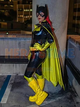 Populiarių Naujų Batgirl Moterų Supermeno Kostiumas Blizga Metalo Batwoman Cosplay Kostiumas Moterys/Merginos/Mergina/Moteris