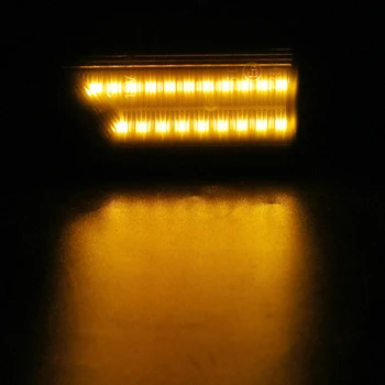Pora Posūkio Signalo Lemputė Tekančio Vandens Šviesos diodų (LED) Automobilių Dynamic Šoniniai Gabaritiniai Signalo Lemputė Indikatorių Šviesos Opel Vectra C 2002-2008