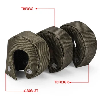 PQY - Visiškai TITANO T3 turbo antklodė turbo šilumos skydas pritaikymas : t2 t25 t28 gt28 gt30 gt35 ir labiausiai t3 turbo PQY-TBF03