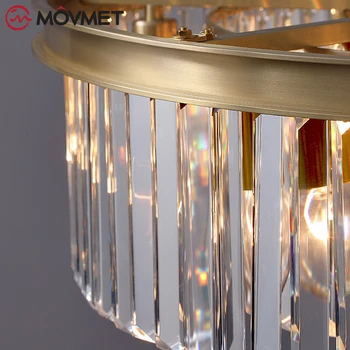 Prabanga Vario Liustra Gyvenimo Kambario, Miegamasis LED Blizgikliai De Cristal, Gold Namų Puošybai Kristalų Lempos