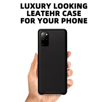 Prabangus Odinis smūgiams atsparių Telefonų Dėklai Samsung Galaxy S20 S9 S10 Plus Ultra Pastaba 8 9 10 Retro Dangtelis Juodas Vintag Oranžinės Kietos