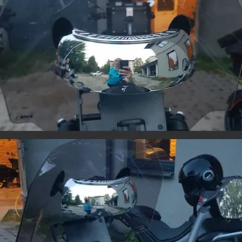 Prekinis, Galinis Stiklo Galinio Vaizdo Veidrodėlis 180 Laipsnių Visišką Motociklo Galinio Vaizdo Veidrodis Universalus Lauko Dalių Asmeninių Automobilių Reikmenys