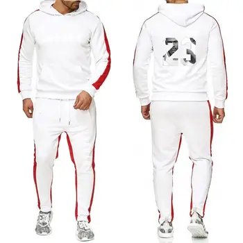 Prekės ženklo drabužių vyrų mados sportiniai, laisvalaikio sportiniai, hoodies palaidinukė JORDANIJA 23 striukė + kelnės kostiumas