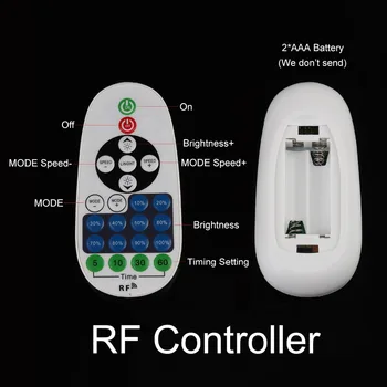 Pritemdomi RF Nuotolinis valdymas LED Šviesos Juostelės 220V 220 V SMD5730 vandeniui LED Juostos 120 led/m juostele juostele juosta kambario lempa, IL