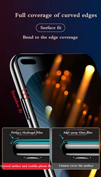 Privacy screen protector For Huawei 30 P20 P40 Pro Hidrogelio Filmas 