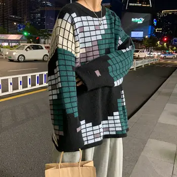 Privathinker 2020 M. Žiemos Korėjos Streetwear Mados Puloveriai Atsitiktinis Moteris Megztinis Rudenį Grafinis Atspausdintas Atsitiktinis Vyrų Drabužiai.