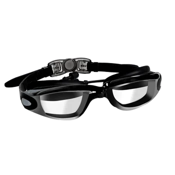 Profesionalūs Plaukimo Akiniai, Plaukimo Akiniai su Ausų, Nosies įrašą Electroplate atsparus Vandeniui Silikonas очки для плавания Adluts
