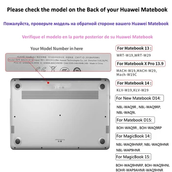 PVC Sunku Atveju, Huawei Matebook D15 D 14 2020 Nešiojamas Padengti Odą Matebook 13 14 X Pro Garbės MagicBook 14 15 Karšto