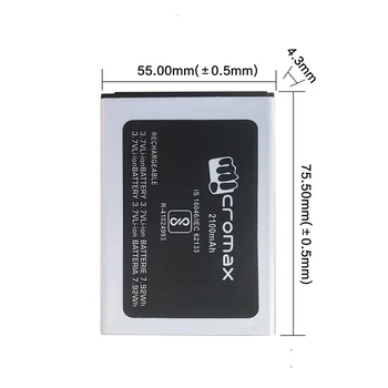 Q462 Už Micromax Q462 Mobiliojo Telefono Bateriją