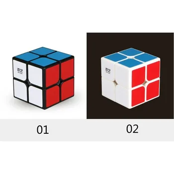 Qiyi 2X2 Magic Cube 2 2 Kubo 50mm Greitis Kišenėje Lipdukas Kubo Galvosūkį Profesinio Švietimo Žaislai Vaikams Kubo Cubo