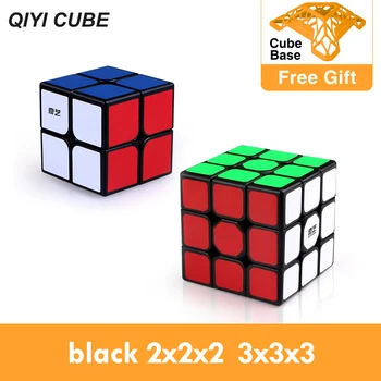 Qiyi Kubo Greitis Magic Cube Profesinės Juoda 2x2x2 3x3x3 4x4x4 5x5x5 6x6x6 7x7x7 Neo Cubo Magico Žaislai mokomasis Žaidimas