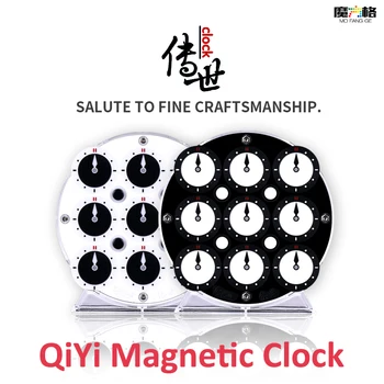 QiYi Magnetinis Laikrodis Įspūdį Profesinės laikrodis kubas Galvosūkis qiyi ChuanShi laikrodžiai Kubo greitis kubeliai Švietimo žaislai vaikams dovanos