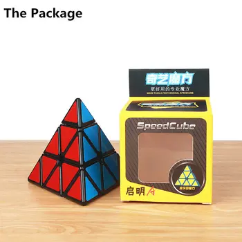 QIYI Pyramidcube Greitis Magic Cube lipdukas mažiau Įspūdį Twist Piramidės, Kubai Švietimo Žaislai Vaikams, Vaikams kubo Dovanos