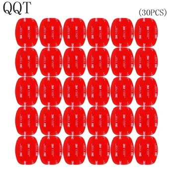 QQT 30 Vnt 3 M, Raudonos klijuojamas Lipdukas Dviguba Lipnia Juosta Paveikti Gopro Hero 7 6 5 4 3 + 2 už SJ4000 už Xiaomi už Yi