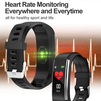 R1 Sporto Fitneso Pedometer Žiūrėti Smart juosta Smart Apyrankę Kraujo Spaudimas, Širdies ritmo Monitorius BluetoothWristband 