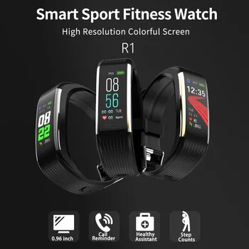 R1 Sporto Fitneso Pedometer Žiūrėti Smart juosta Smart Apyrankę Kraujo Spaudimas, Širdies ritmo Monitorius BluetoothWristband 