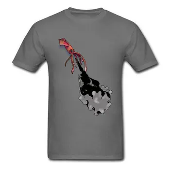 RAKETŲ KALMARAI Viršūnes Vyrų Juokinga T Shirts 3D Atspausdintas Medvilnės Trišakiai, T-marškinėliai vyrams trumpomis Rankovėmis Animacinių filmų Marškinėlius Vasaros Naują Crewneck