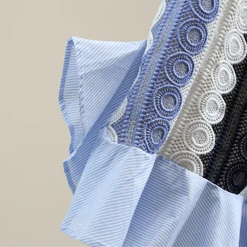 Rankovių Moterims Chiffion Palaidinė Marškinėliai Vasaros Korėjos 2020 Mados Kratinys Viršūnes Lady Prarasti Dryžuotas Megztinis Palaidinė Marškinėliai