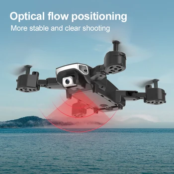 RC Drone A17 Sulankstomas WiFi FPV Su 1080P 4K HD Kamera Selfie Fiksuotas Aukštis Begalvis Režimas Sraigtasparnis Quadcopter Žaislai Vaikams