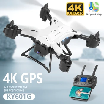 RC Drone KY601G GPS Quadcopter su 5G 4K HD Kamera 2000 Metrų Valdymo Atstumas Pro Selfie Sekite Mane Quadrocopter Žaislas VS E520S