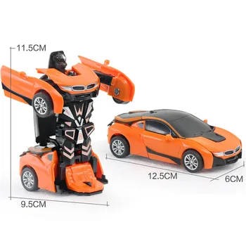Rc Transformatorius 2 in 1 RC Automobilių Robotas Žaislas Anime Veiksmų Skaičius, Žaislai Interaktyvūs žaislai Susidūrimo Keičia Modelį Dovana Vaikams