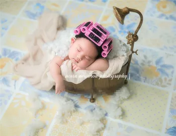 Retro vonia rekvizitai naujai fotografija kūdikių cretive vonia kūdikio krepšelio studija nuotrauka šaudymo reikmenys Fotografija