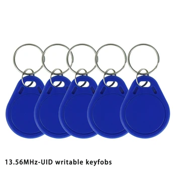 RFID13.56MHz UID Permainingi Keyfobs Simbolinis MF NFC Žymeklį Perrašomieji RDA Rašyti Prieigos Kontrolės Klavišą Kortelės, Naudojamos Copy /Klonas Kortelės