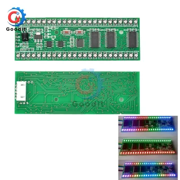 RGB MCU Reguliuojamas Ekrano Modelis 24 LED VU Lygio Indikatorius Metrų Dual Channel Modulis