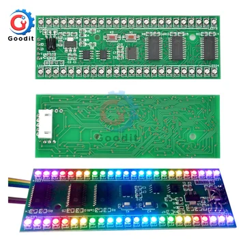 RGB MCU Reguliuojamas Ekrano Modelis 24 LED VU Lygio Indikatorius Metrų Dual Channel Modulis
