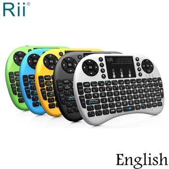 Rii i8+ Apšvietimas Mini Wireless Keyboard 2,4 GHz Oro Pelė su TouchPad Android TV Box Mini KOMPIUTERIS Nešiojamas