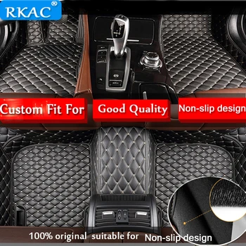 RKAC Pasirinktinis tilptų automobilių kilimėliai BMW 4 serijos F32 F33 F36 420i 428i 435i 418d 420d 425d 430d 435d automobilių stiliaus 3D kilimų įdėklai