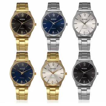 Rolexable Laikrodžius zegarek meski Mados Vyras Krištolo, Nerūdijančio Plieno Kvarcinis Analoginis Riešo Žiūrėti reloj hombre часы мужские A80