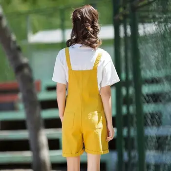 Rompers Moterų Plius Dydis Harajuku Kišenės Kietas Moterų Korėjos Mados Vasaros Naujos Mados 2020 Moterys Kawaii Playsuits Atsitiktinis Minkštas