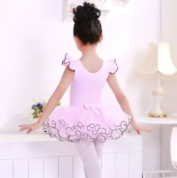 Rožinė/Violetinė Medvilnės Baleto Šokių Suknelė Vaikų Tutu Sijonas Baleto Leotard Balerinos Suknelės Vaikams Baleto Kostiumas Drabužius Mergina