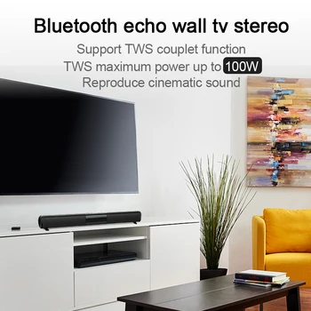 Rsionch 40W Patentų Naujas TV Echo Sienos Soundbar Galingas 3D Muzikos Skiltyje Muzikos Centras, Namų Kino Sistemos, Kompiuterių TF/AUX