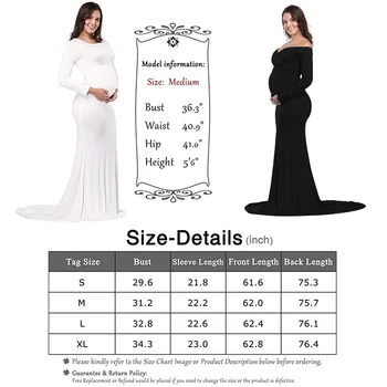 Rudenį Motinystės Elegantiškai Įrengti Suknelė nėščioms fotosesiją drabužius ilgomis Rankovėmis V-Kaklo Ruched Slim Fit Maxi nėščia ilga suknelė D20